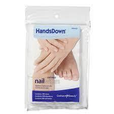 33-642800 HANDSDOWN NAIL WIPES LINT FREE 200/PK